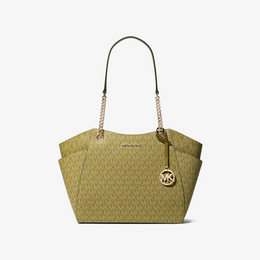 Jet Set Large Signature Logo Shoulder Bag