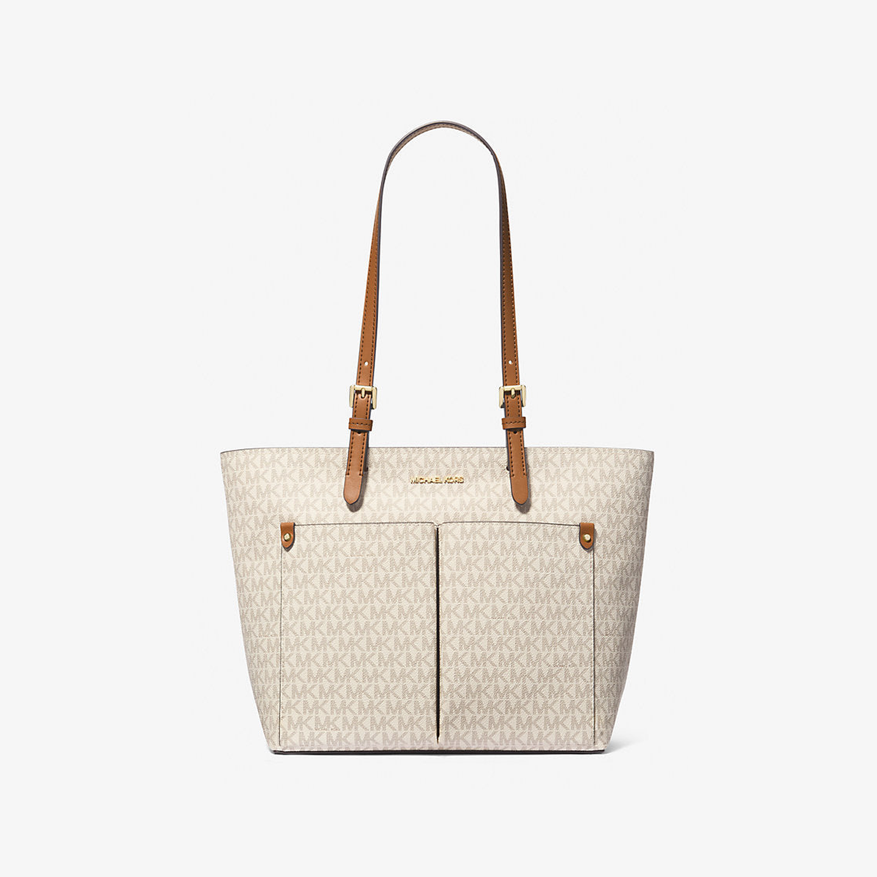 Jet Set Medium Logo Pocket Tote Bag