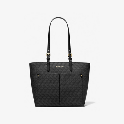 Jet Set Medium Logo Pocket Tote Bag