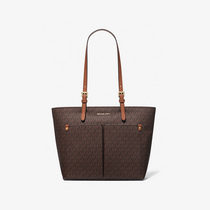 Jet Set Medium Logo Pocket Tote Bag