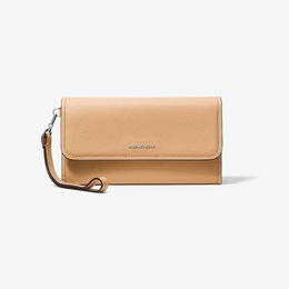 Jet Set Medium Pebbled Leather Convertible Wristlet