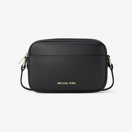 Jet Set Small Pebbled Leather Camera Crossbody Bag