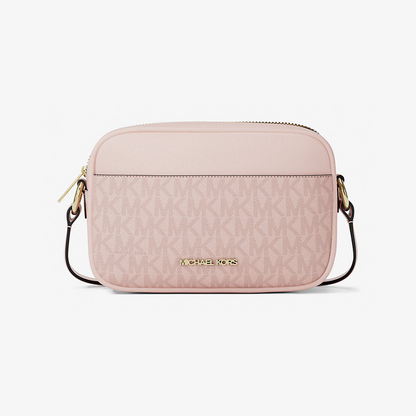 Jet Set Small Signature Logo Camera Crossbody Bag