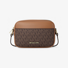 Jet Set Small Signature Logo Camera Crossbody Bag