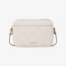Jet Set Travel Large Logo Debossed Camera Crossbody Bag