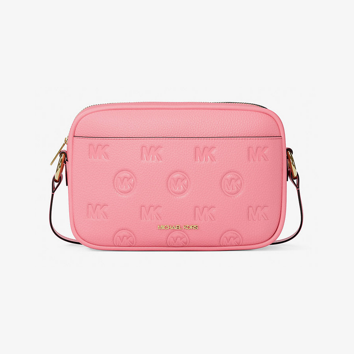 Jet Set Travel Large Logo Debossed Camera Crossbody Bag