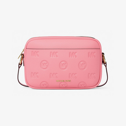 Jet Set Travel Large Logo Debossed Camera Crossbody Bag
