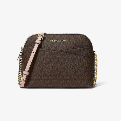 Jet Set Travel Medium Logo Dome Crossbody Bag