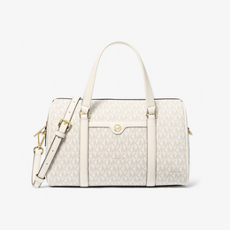 Jet Set Travel Medium Signature Logo Duffel Crossbody Bag