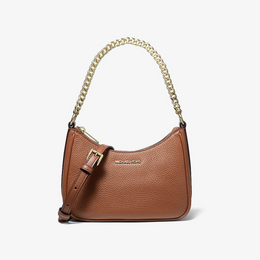 Jet Set Travel Small Pebbled Leather Convertible Crossbody Bag