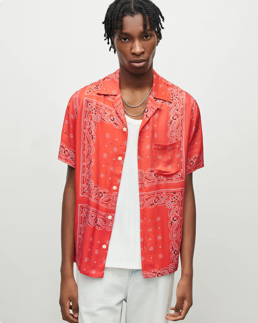 Tikal Short Sleeve Bandana Print Shirt