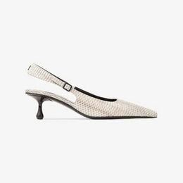 Jimmy Choo Amel  Snake print leather pumps - neutral