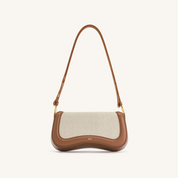 Joy Shoulder Bag - Brown Canvas