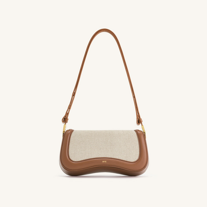 Joy Shoulder Bag - Brown Canvas