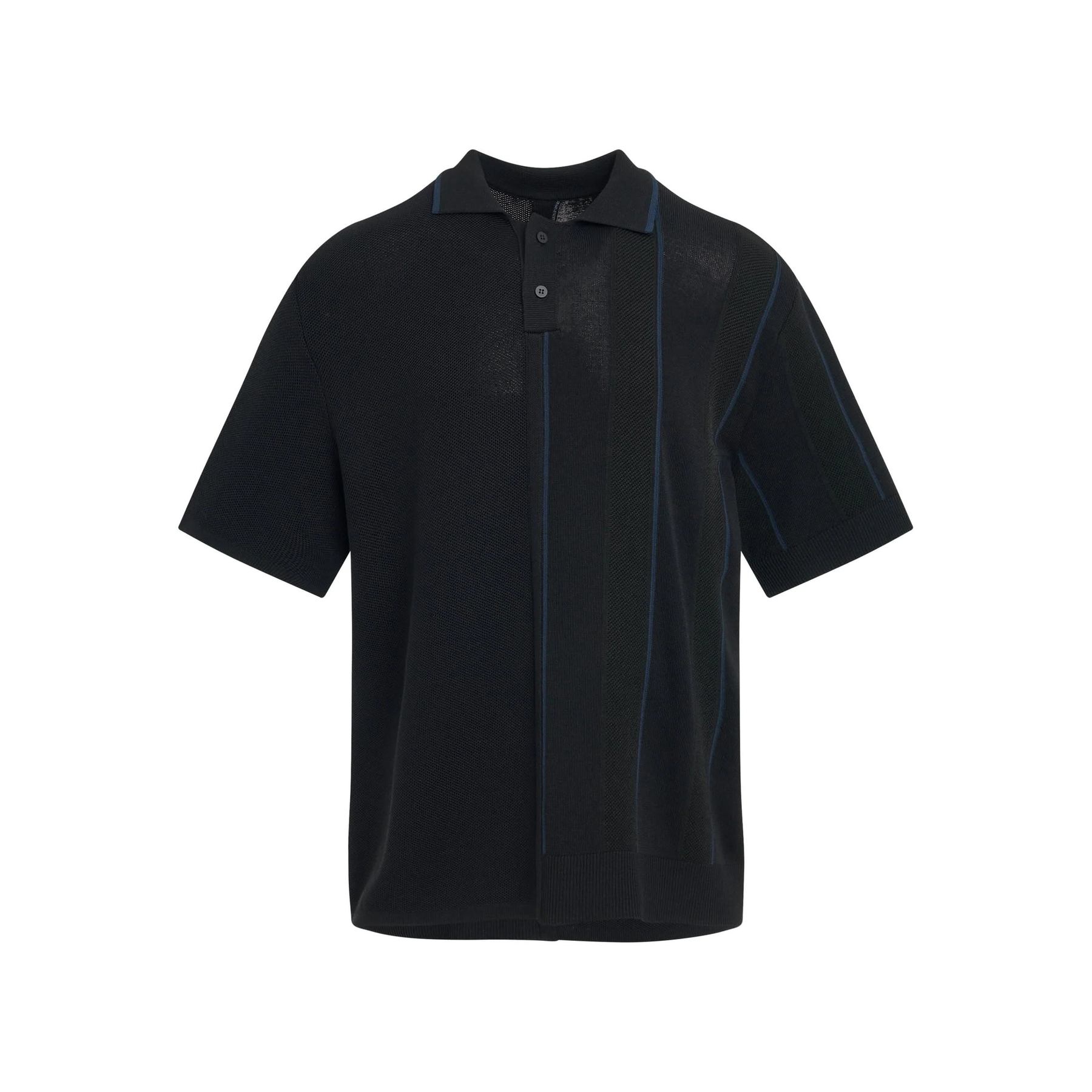 Juego Striped Polo in Black