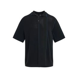 Juego Striped Polo in Black