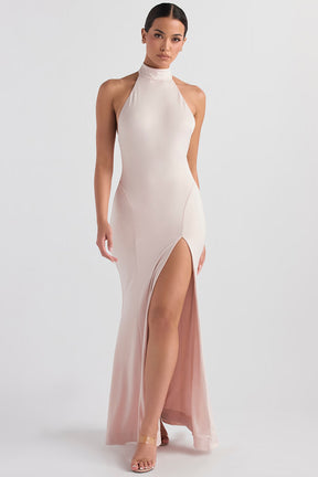 Juliette blush halter gown