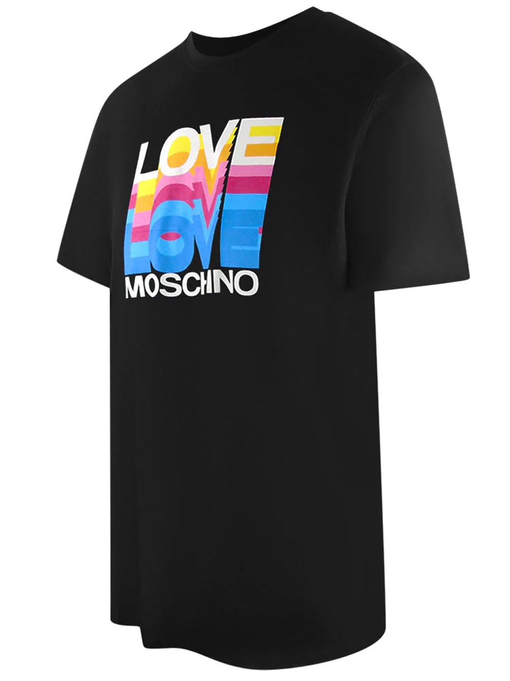 Love Moschino Multi Logo Black T-Shirt