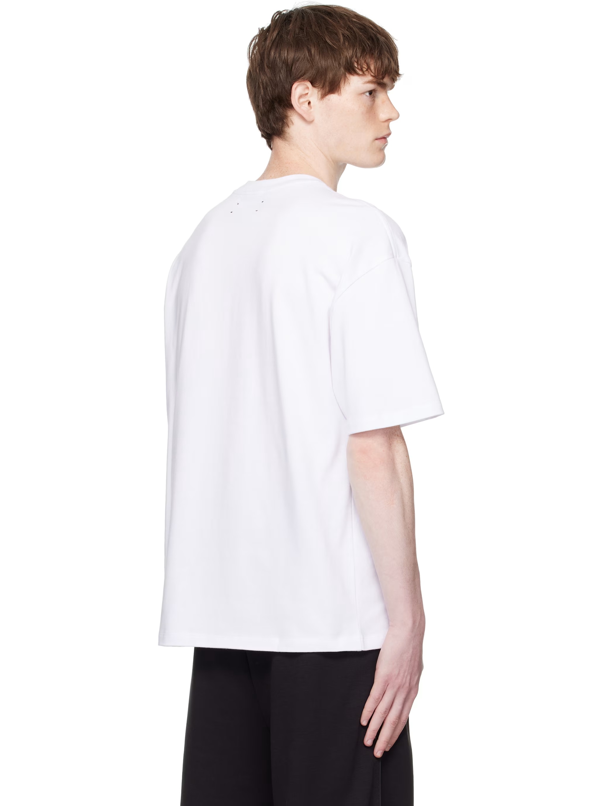 Amiri MA Logo Skater Oversized T-Shirt in White