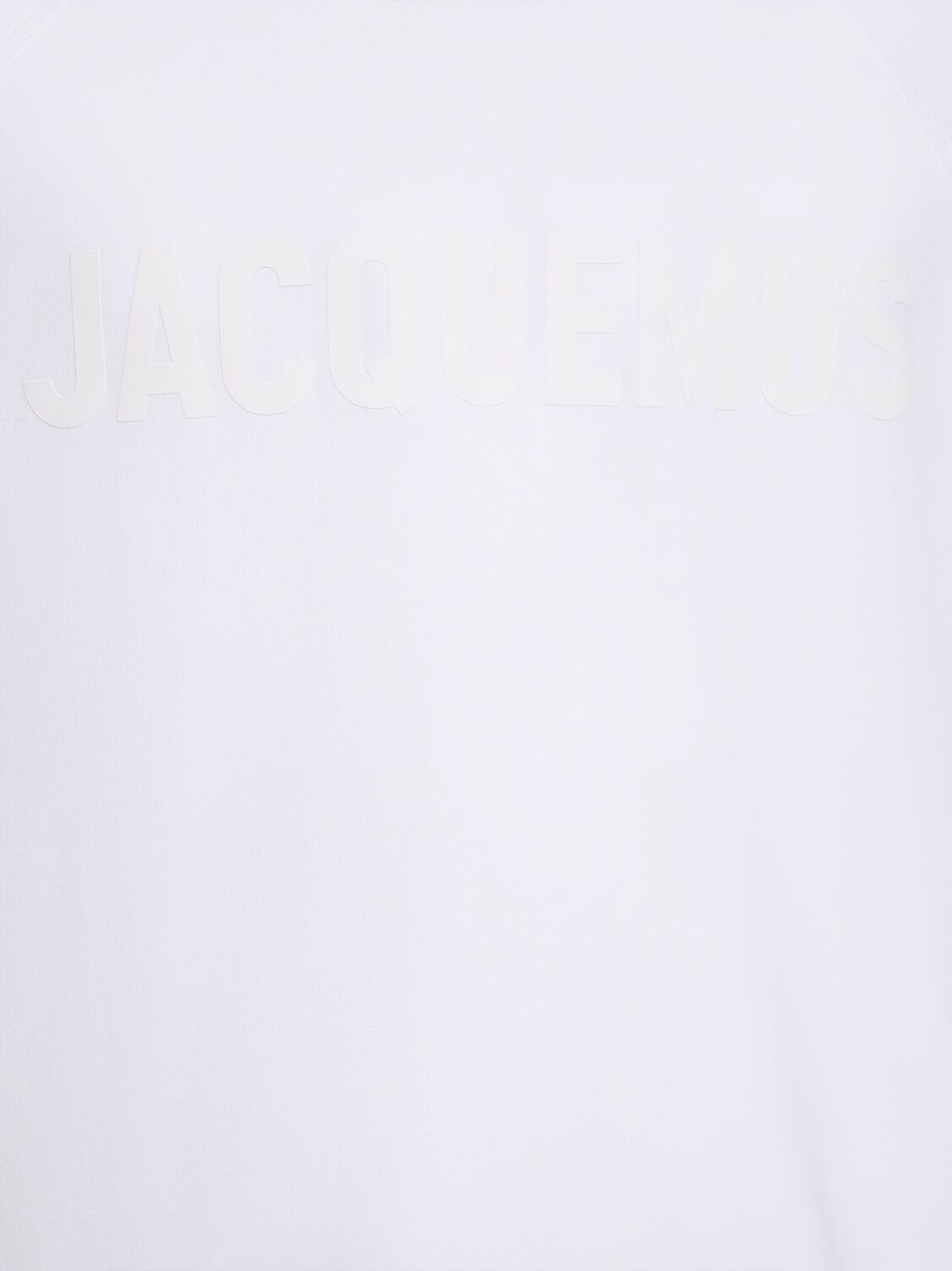 Jacquemus Le Typo Logo Printed Oversized T-Shirt in White