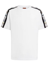 Missoni Zig Zag Sleeve T-Shirt in White