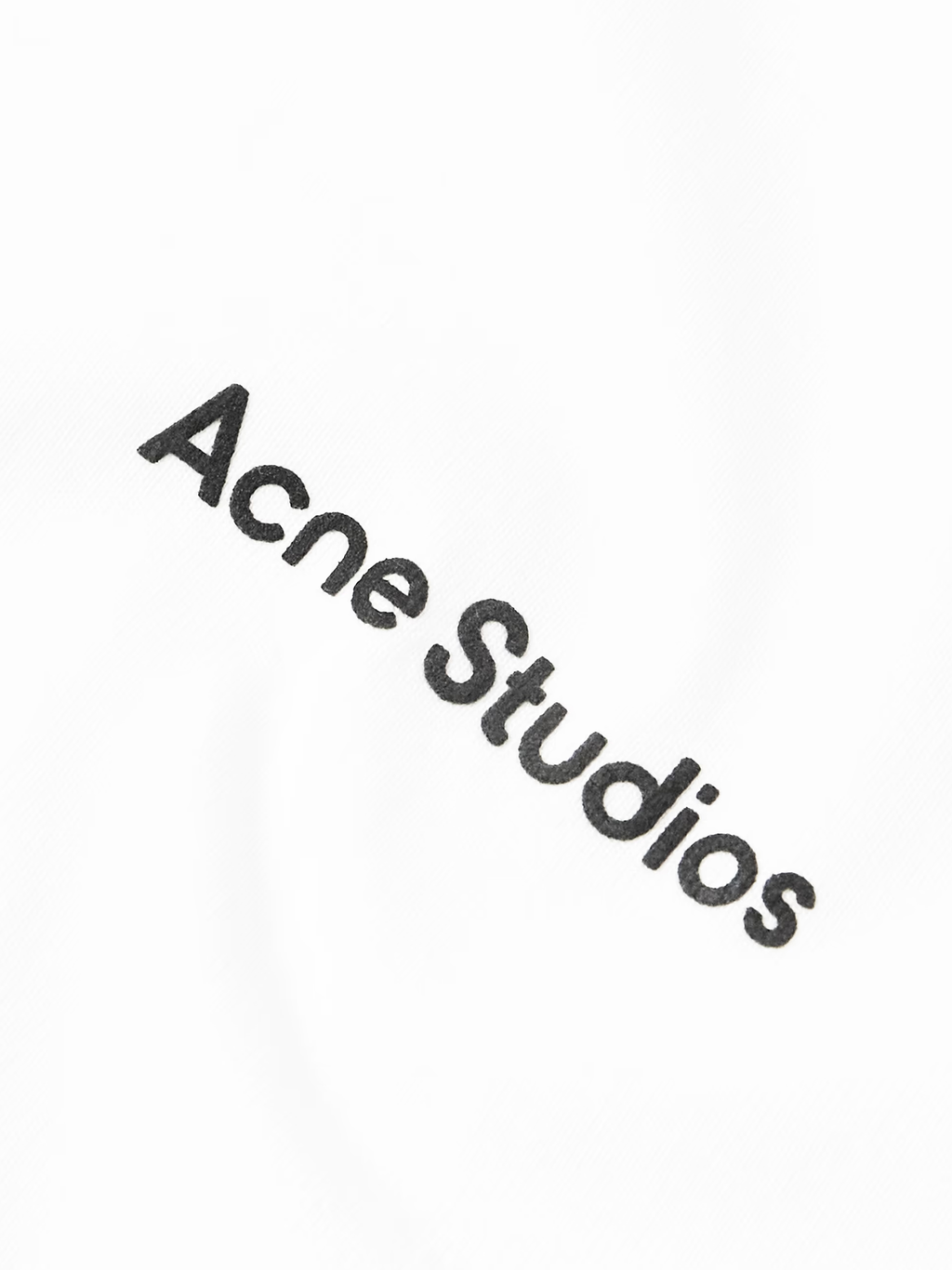 Acne Studios Stamp Logo T-Shirt in White