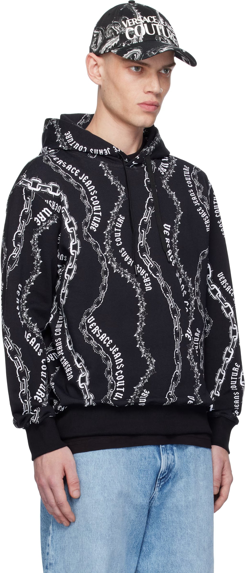 Black Chain Couture Hoodie