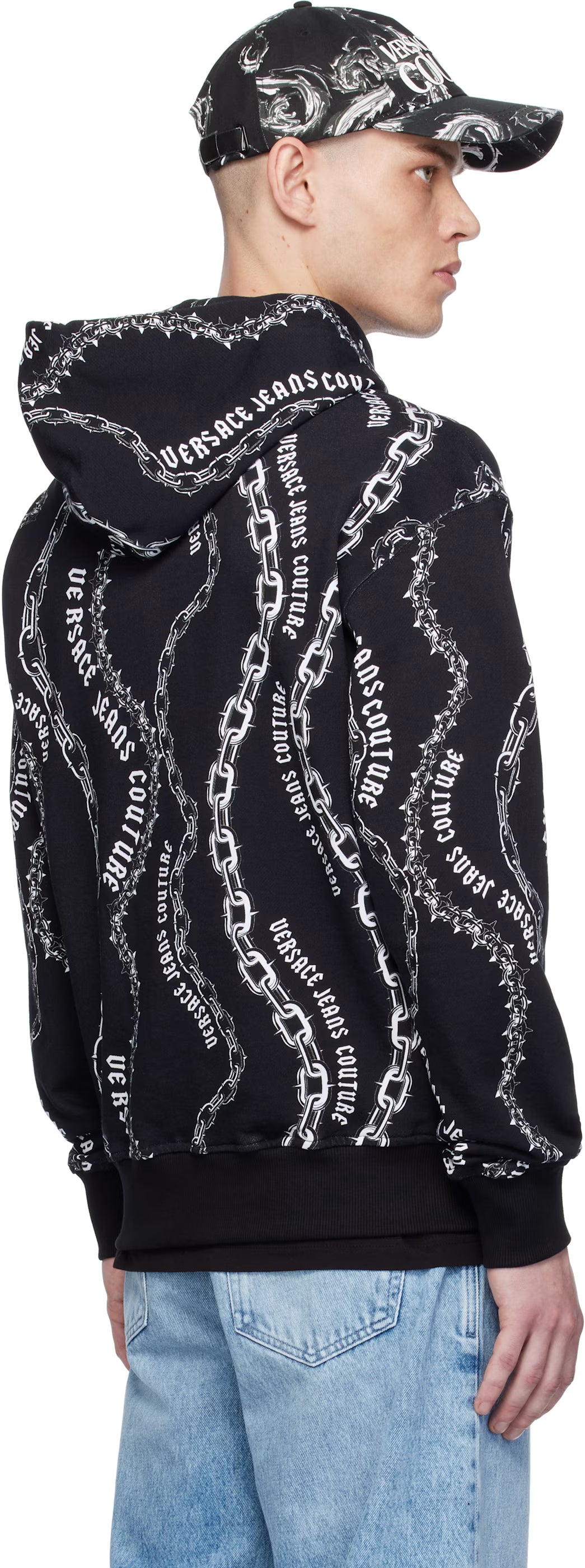 Black Chain Couture Hoodie