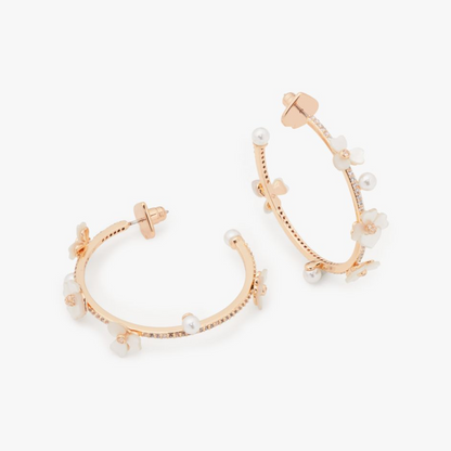 Precious Pansy Scatter Hoops