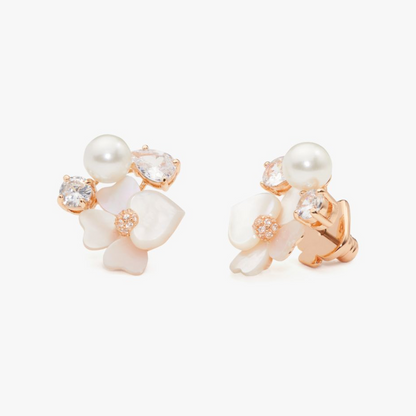 Precious Pansy Cluster Studs