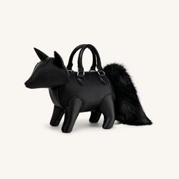 Kai Fox Shaped Top Handle Bag - Black