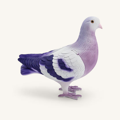 Kallie Pigeon Clutch Bag-Purple