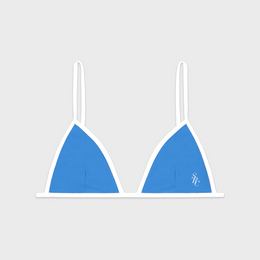 Kate Bikini Top - Juniper/White