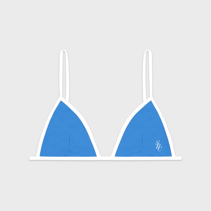 Kate Bikini Top - Juniper/White