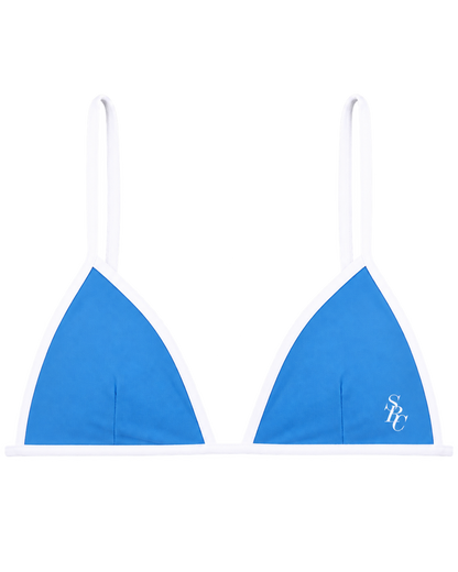 Kate Bikini Top - Juniper/White