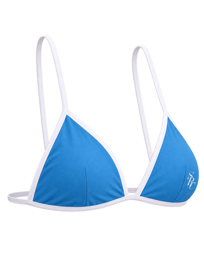 Kate Bikini Top - Juniper/White