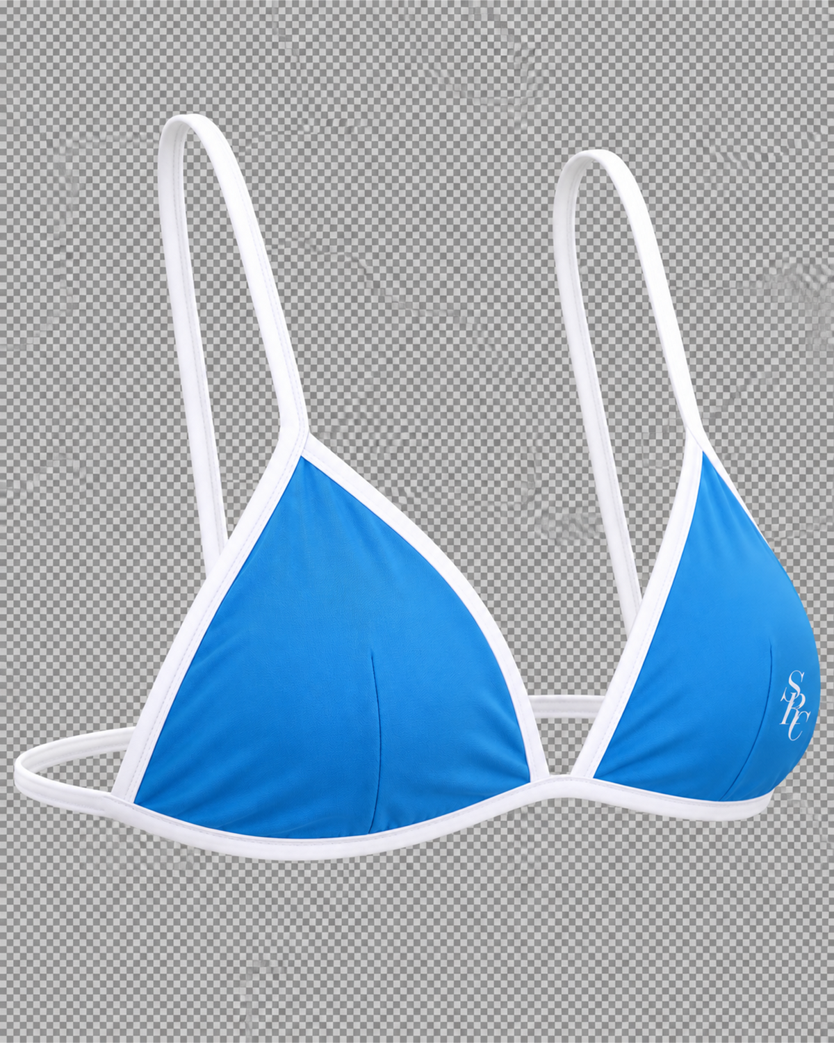 Kate Bikini Top - Juniper/White