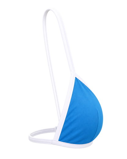 Kate Bikini Top - Juniper/White