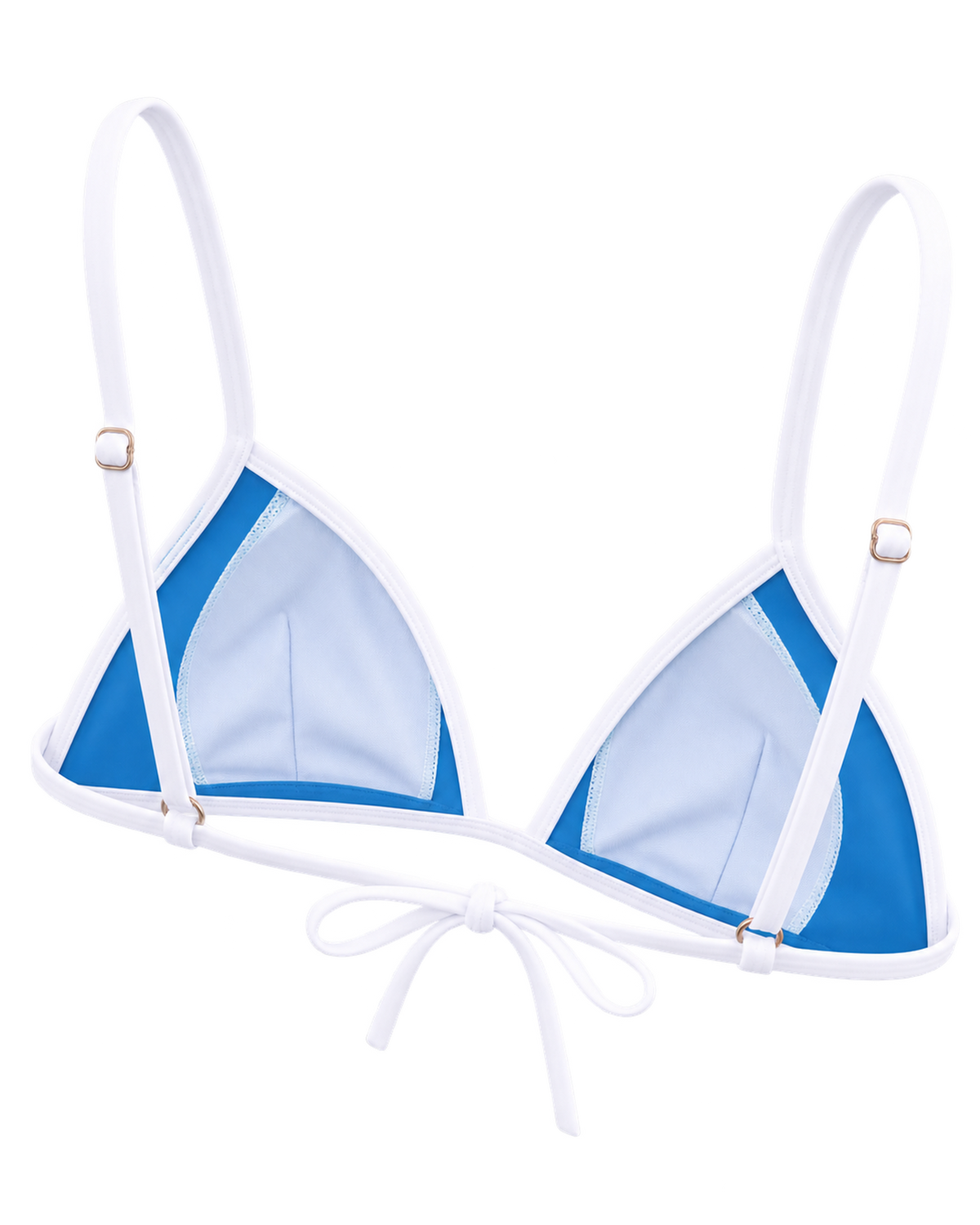 Kate Bikini Top - Juniper/White