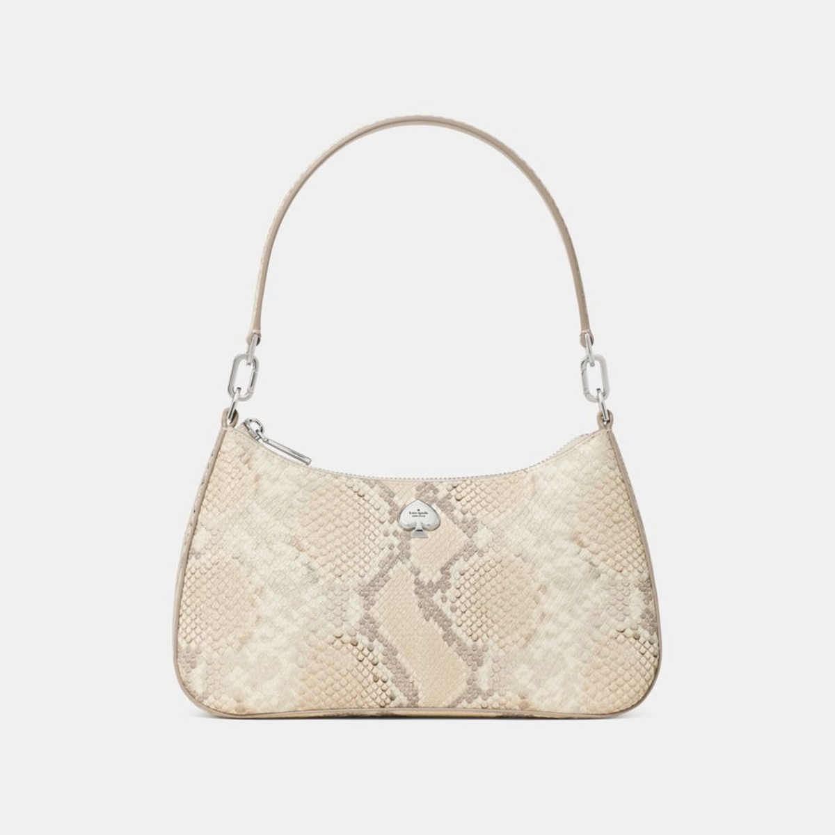 Kayla Snake Embossed Shoulder Bag