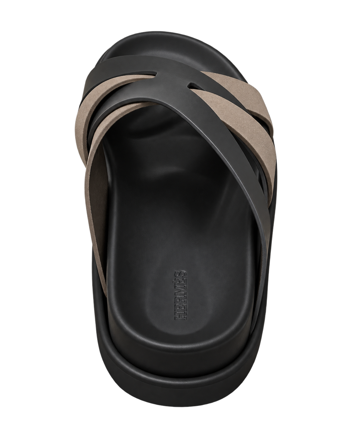Kazimir Sandal Noir/Étoupe