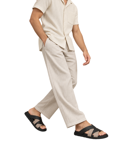 Kazimir Sandal Noir/Étoupe