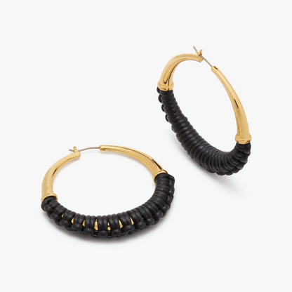 Bohemia Leather Hoops
