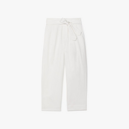 Tie-waist Poplin Pants