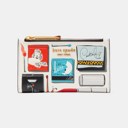 Morgan Matchbox Embossed Small Slim Bifold Wallet