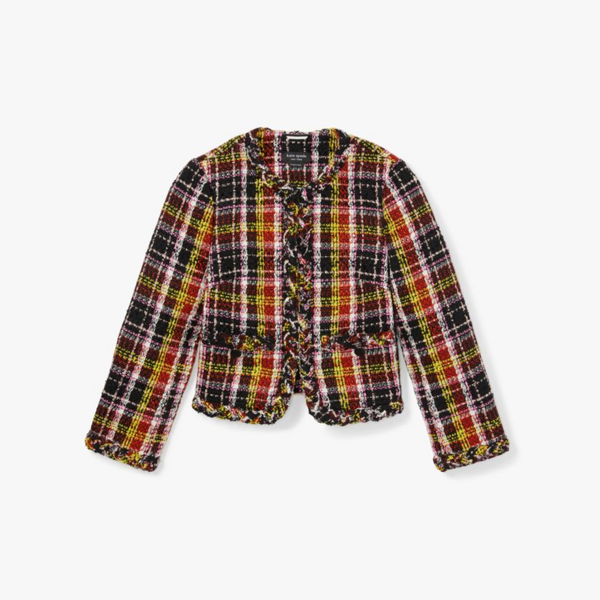 Art Plaid Tweed Jacket