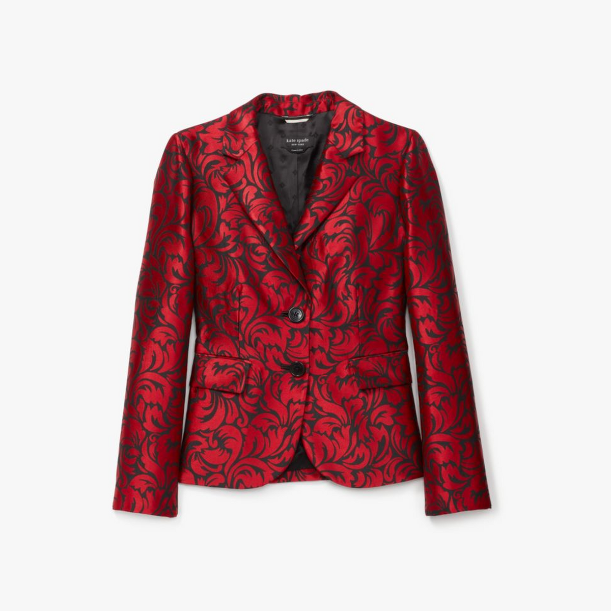 Flourish Swirl Brocade Blazer