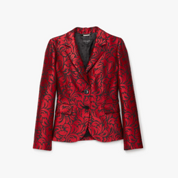 Flourish Swirl Brocade Blazer