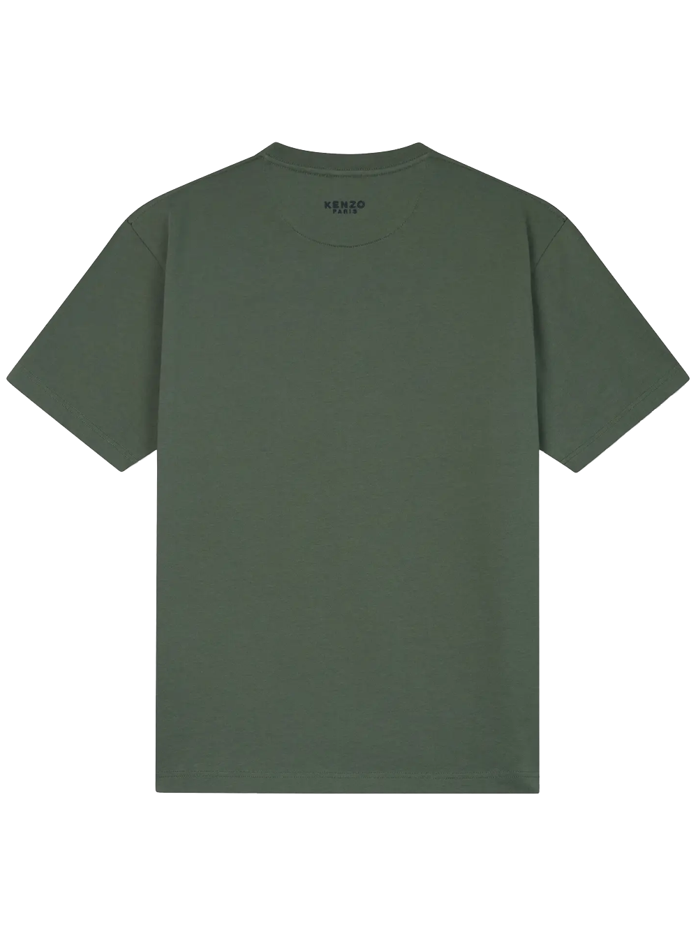 Kenzo Boke Flower Embroidered Crest T-Shirt in Green