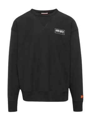 Kenzo Paris Outlined Logo Black Sweatshirt